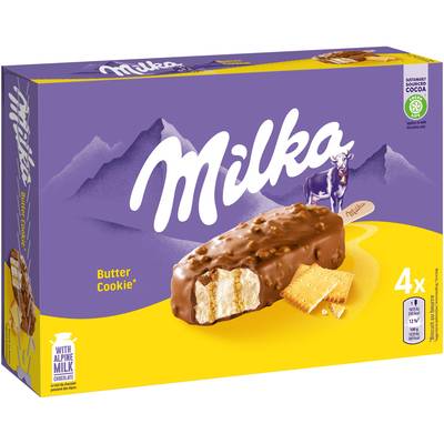 Milka Bâtonnets butter cookie, 4 bâtonnets - 264g