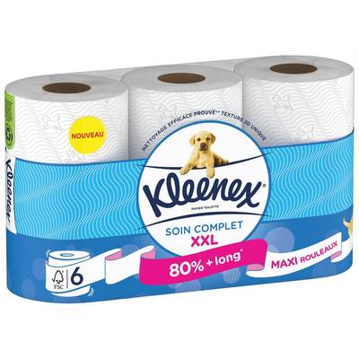 Kleenex Papier toilette soin complet XXL, 6  pièces