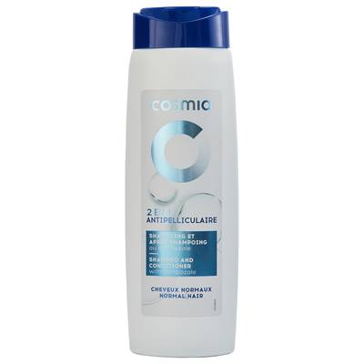 COSMIA Shampooing et après-shampooing 2 en 1 antipelliculaire, 400ml