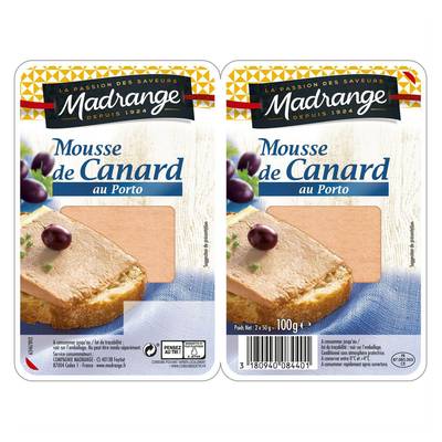 Madrange Mousse de Canard au Porto, 100g