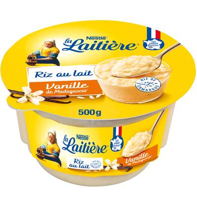 La laitière Riz au lait vanille, 500g