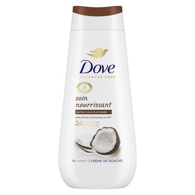 Dove Crème de Douche Soin Nourrissant Parfum Coco, 225ml