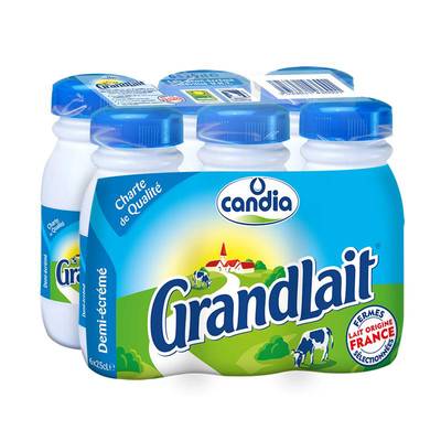 Candia Lait 1/2 écrémé, 6x25cl
