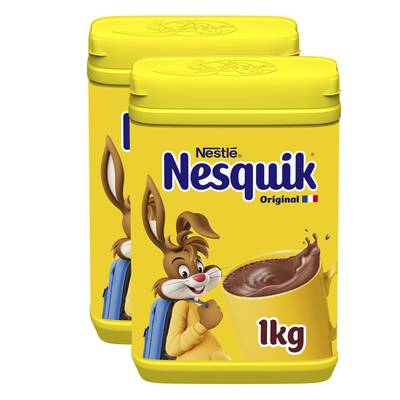 Nesquik Chocolat en Poudre Nesquik, Lot de 2x1Kg