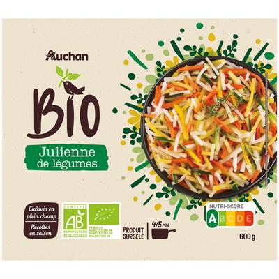 Auchan BIO Julienne de légumes bio, 600g