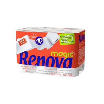 RENOVA Papier toilette, 12 rouleaux