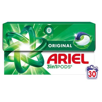 Ariel Lessive capsules Original 3in1 Pods, 30 capsules