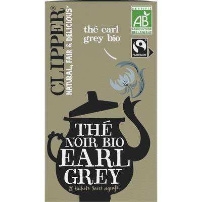 Clipper Thé noir Earl Grey Bio, 40g