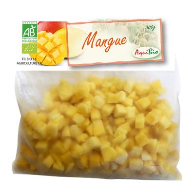 Aquibio Mangue Bio en cubes, 300g