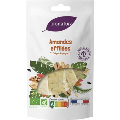 Pronatura Amandes bio effilées Espagne, 125g