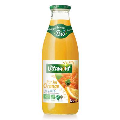 Vitamont Pur jus d'orange de Grèce bio, 1L