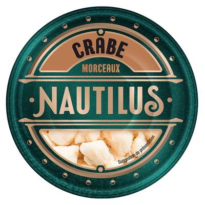 Nautilus Crabe 100% morceaux, 105g