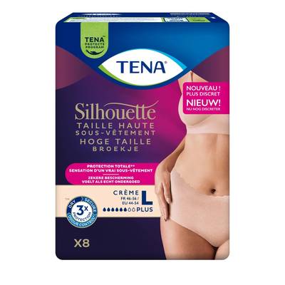 Tena Lady Culottes fuites urinaires Taille L Beige, 8 culottes