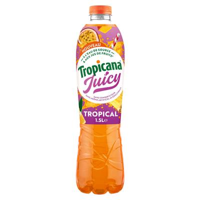 Tropicana Boisson aux jus de fruits, aromatisée saveur tropical, 1,5L