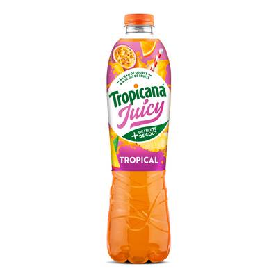 Tropicana Boisson aux jus de fruits, aromatisée saveur tropical, 1,5L