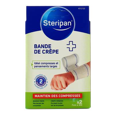 Steripan Bande de crêpe 4mx7cm, 2 bandes
