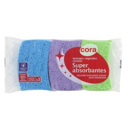 3257981031302 - Cora - Eponges végétales de couleur