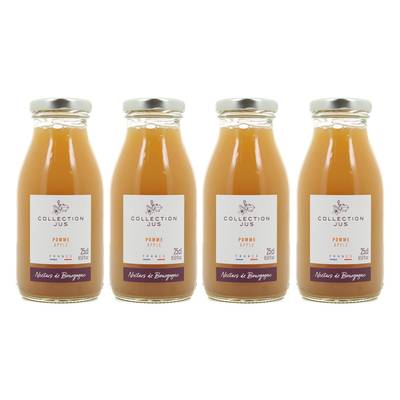 Nectars de Bourgogne Pur Jus de Pomme du Mont du Lyonnais, 4x25cl
