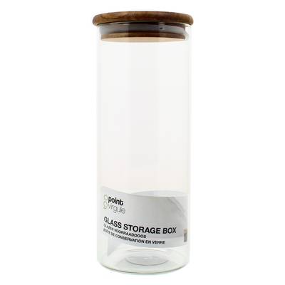 Point virgule Bocal en verre avec couvercle, 1,1L