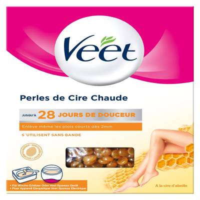 Veet Cire chaude en perles à la cire d'abeilles, 230g