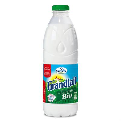 Candia Lait frais entier bio, 1l