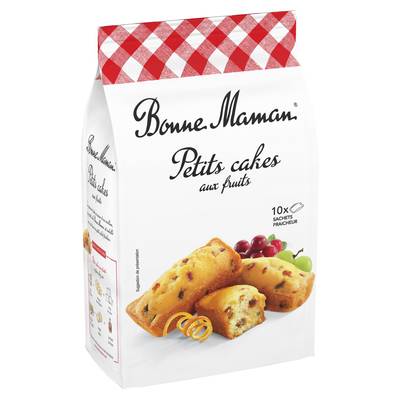 Bonne Maman Petit cake aux fruits x10, 300g