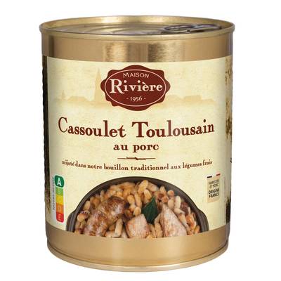 Maison Rivière Cassoulet Toulousain au Porc, 840g