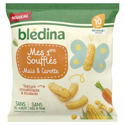 Blédina Mes Premiers Soufflés Maïs et carottes, dès 10 mois, 20g