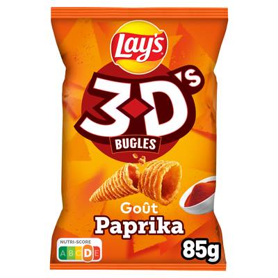 Lay's 3D'S goût paprika, 85g