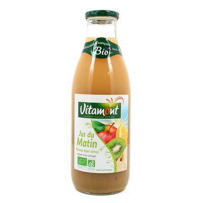Vitamont Jus du Matin bio Pomme Kiwi Citron, 1L