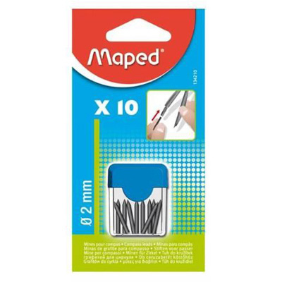 Maped Mines de compas 2 mm, 10 mines