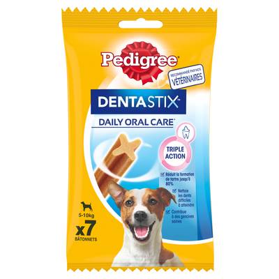Pedigree Dentastix Daily Oral Care - Bâtonnets Hygiène Bucco-Dentaire pour petit chien x7, 110g
