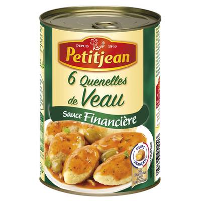 Petitjean 6 Quenelles de Veau Sauce Financière, 400g