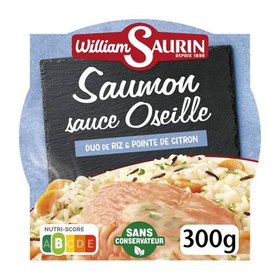 William Saurin Saumon sauce oseille et riz, 300g