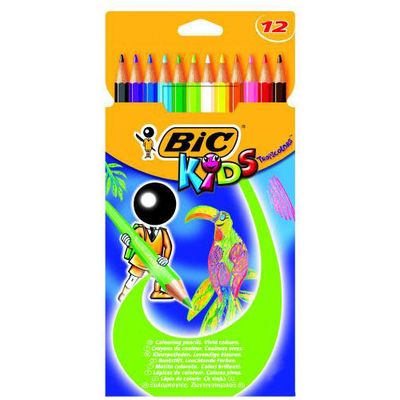 Bic Crayons de couleur Tropicolors, 12  crayons
