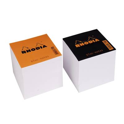 Rhodia Bloc-notes cube encollé uni 90 x 90 mm, 1  bloc