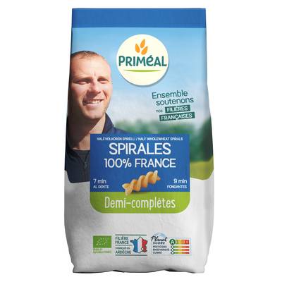 Priméal Spirales 1/2 complète, bio, 500g