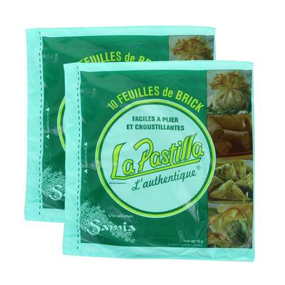 Samia 10 Feuilles de brick La Pastilla, Lot de 2x170g