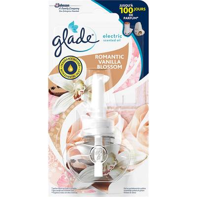 Glade Désodorisant Recharge Fleur de vanille romantique Electric Scented Oil, 20ml