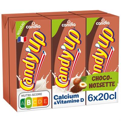 Candy-Up Boisson lactée Chocolat Noisette, 6x20cl
