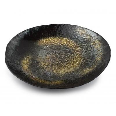 5410595658503 - SP Collection - Plat décoratif verre noir/or Cosmo