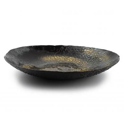 5410595658503 - SP Collection - Plat décoratif verre noir/or Cosmo