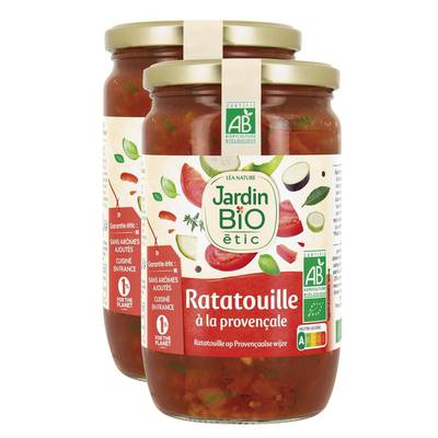 Jardin Bio Etic Ratatouille à la Provençale Bio, Lot de 2x650g