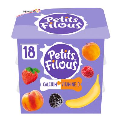 Yoplait Petits Filous Fruits mixés panachés, 18x50g