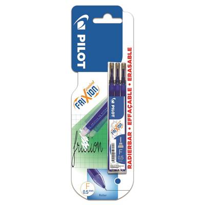Pilot 3 Recharges d'encre bleue effaçable frixion point pointe fine, 3  recharges