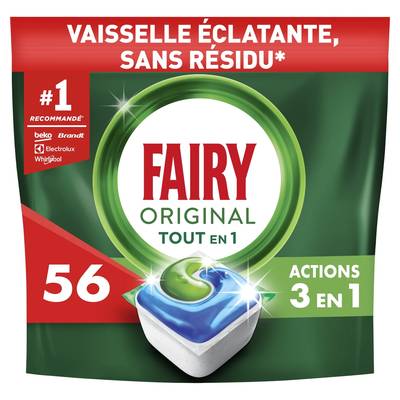 FAIRY Tablette lave-Vaisselle Original Tout en 1, 56 capsules