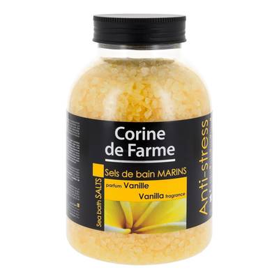 Corine de Farme Sels de bain marins parfum vanille, 1.3kg