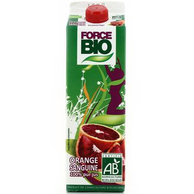 Force Bio Jus d'Orange Sanguine Bio, 1L