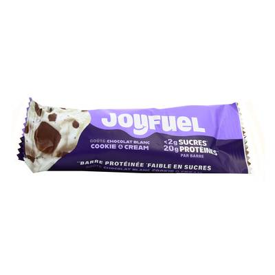 Joyfuel Barre protéinée Chocolat Blanc et Cookie Cream, 55g