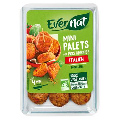 Evernat Mini palets italien au pois chiches Bio, 150g